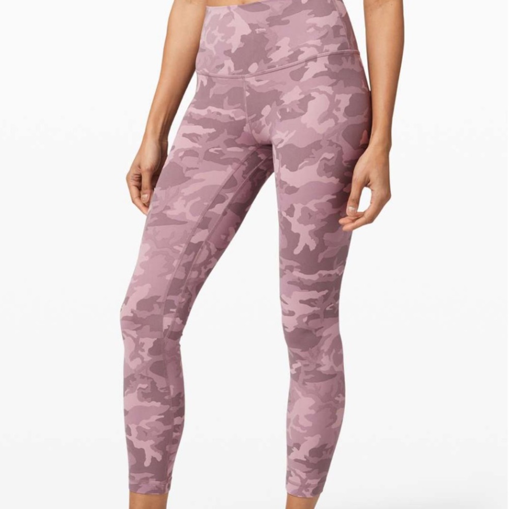 Lululemon Align 25” Pant Leggings Incognito Camo Pink Taupe Multi 6